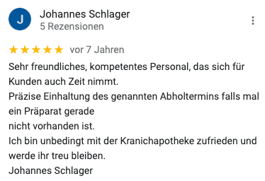 5 Sterne Bewertung vor 7 Jahren